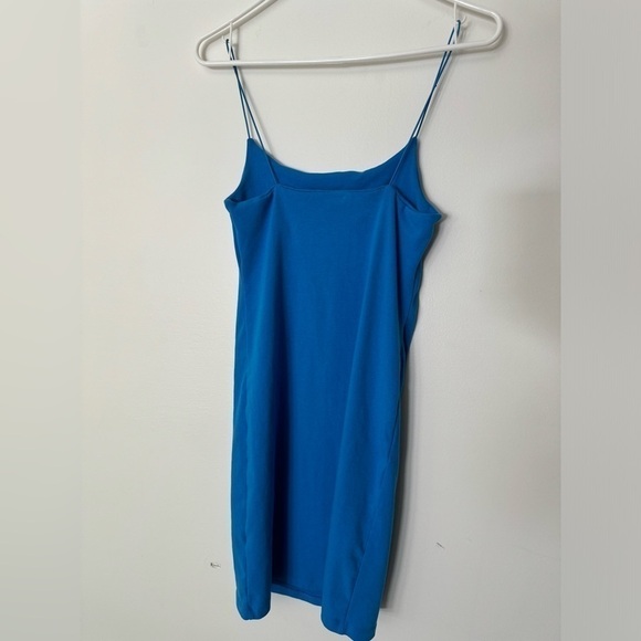 Zara Blue Mini Dress Sz Large - Picture 4 of 6